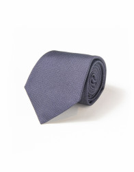 Patrick Hellmann Collection Shiny Navy Blue Tie 100% Silk thumbnail